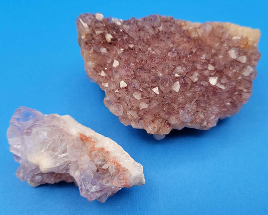 Amethyst Flowers Crystal Set - Natural Spiritual Healing Stones