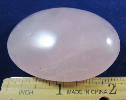 Polished Rose Quartz Crystal palmstone brazil crystal
