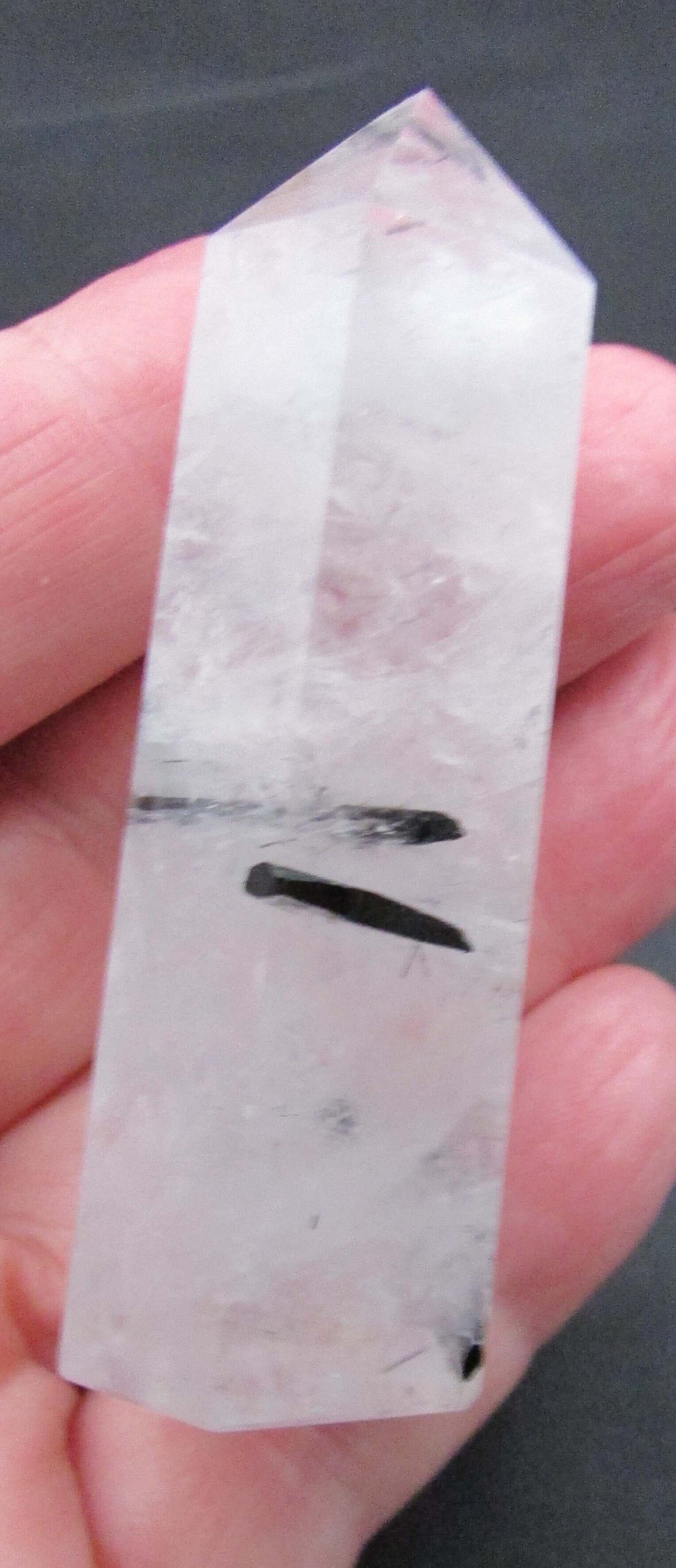 Tourmalinated Quartz - Stone of Shadow Work & Protection