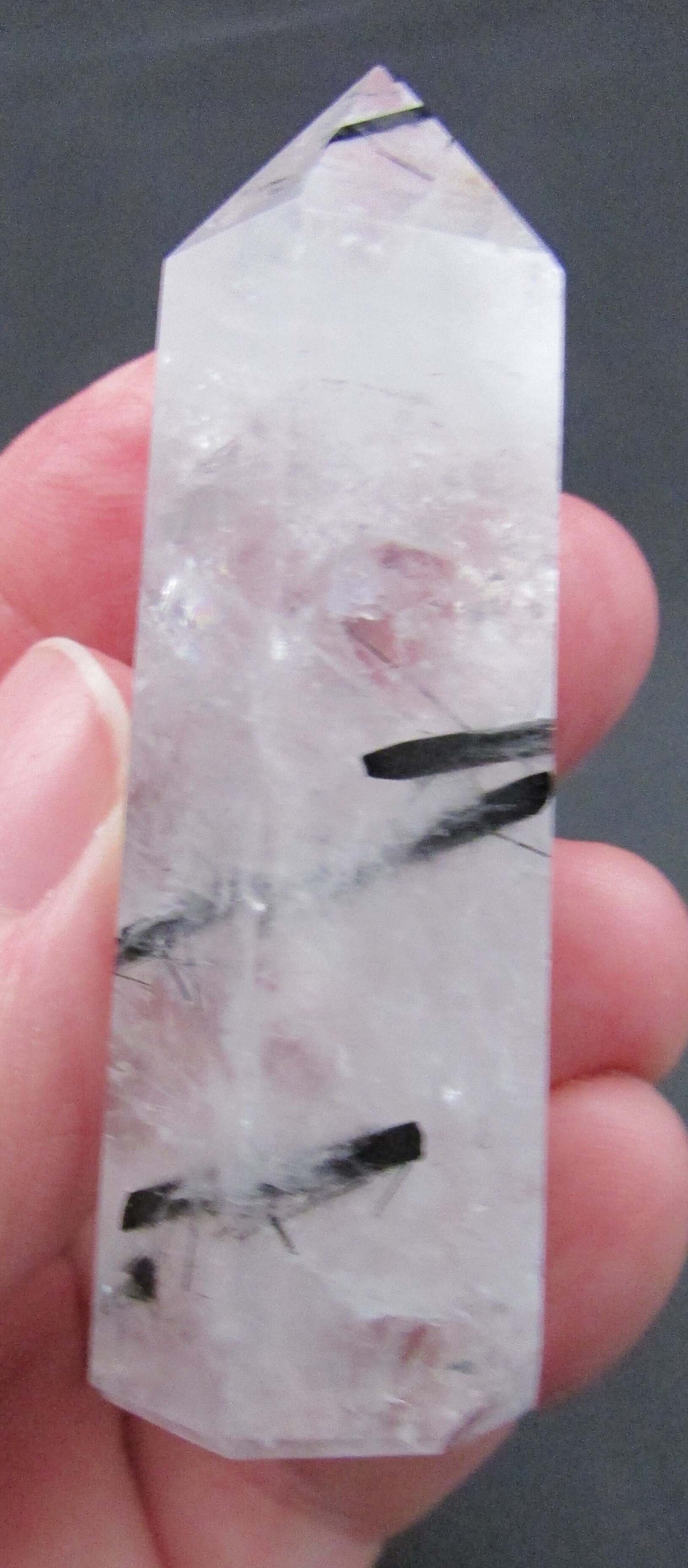 Tourmalinated Quartz - Stone of Shadow Work & Protection
