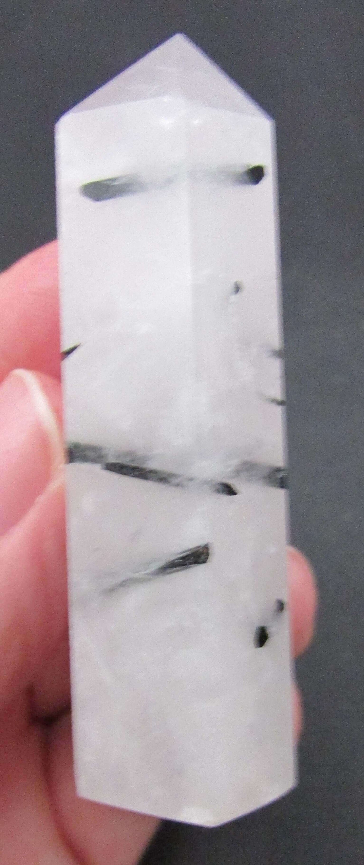 Tourmalinated Quartz - Stone of Shadow Work & Protection