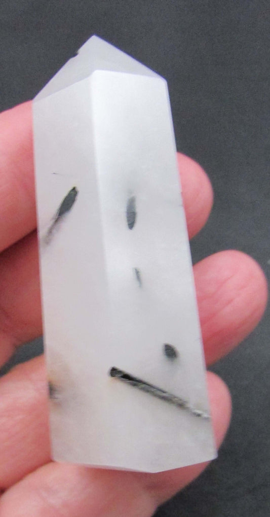 Tourmalinated Quartz - Stone of Shadow Work & Protection