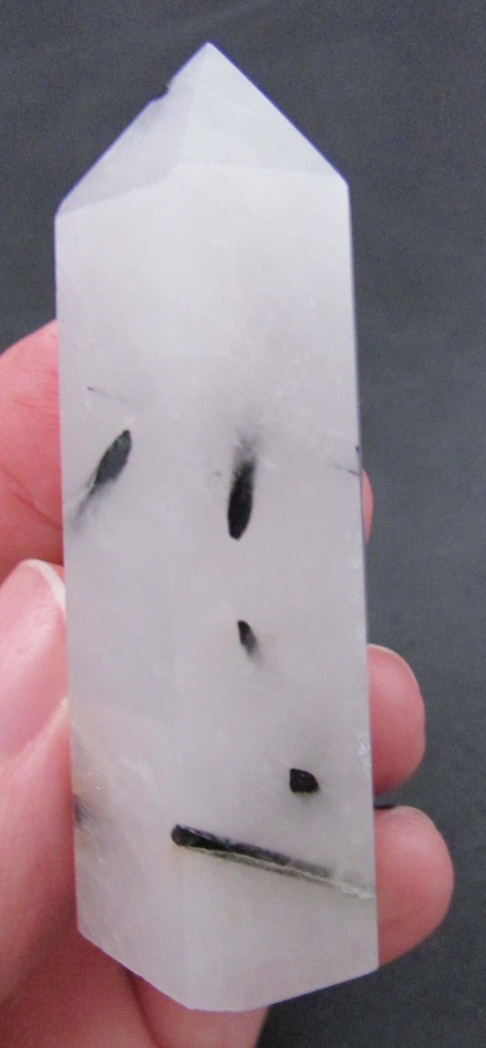 Tourmalinated Quartz - Stone of Shadow Work & Protection