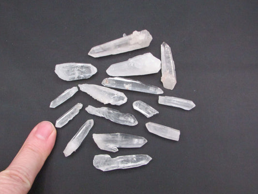 Lemurian Quartz Laser Point Set – Chakra Clearing, Intuition & Spiritual Healing