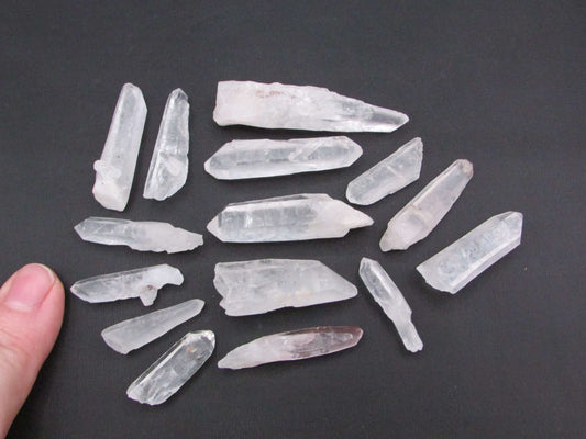 Lemurian Quartz Laser Point Set – Chakra Clearing, Intuition & Spiritual Healing