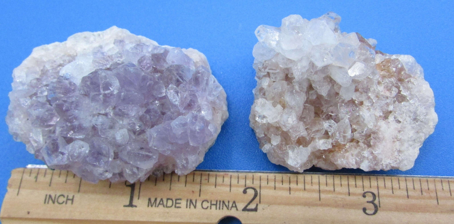 Amethyst Flowers Crystal Set - Natural Spiritual Healing Stones