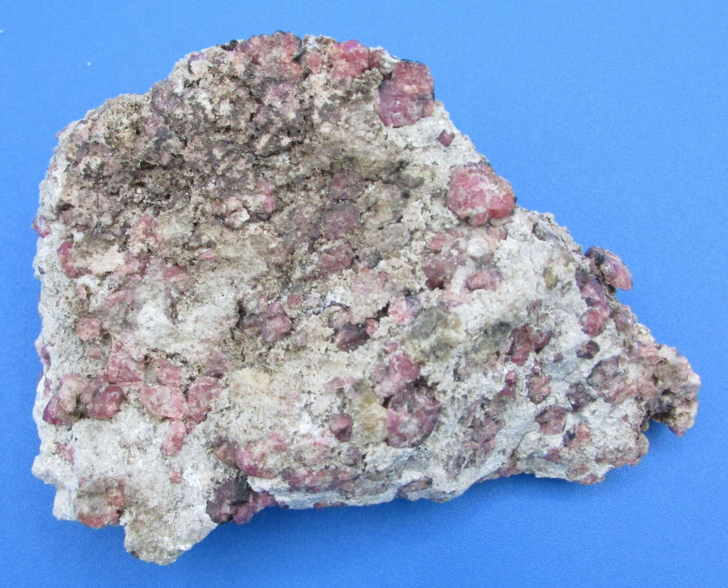 Raspberry Garnet in Granite - Love & Protection Crystal
