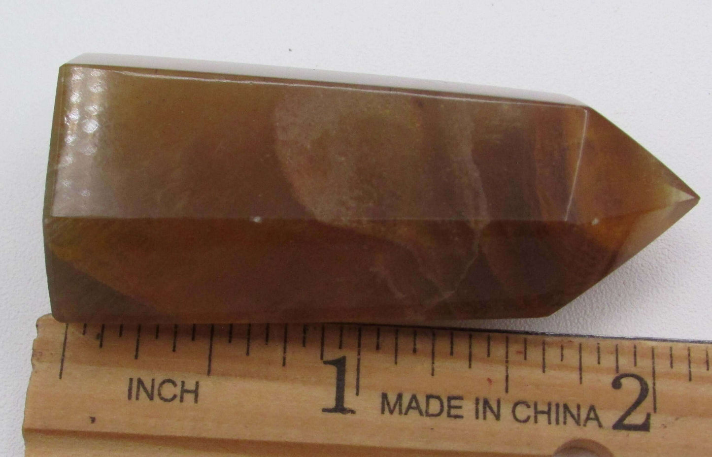 Golden Yellow Fluorite Obelisk - The Genius Stone