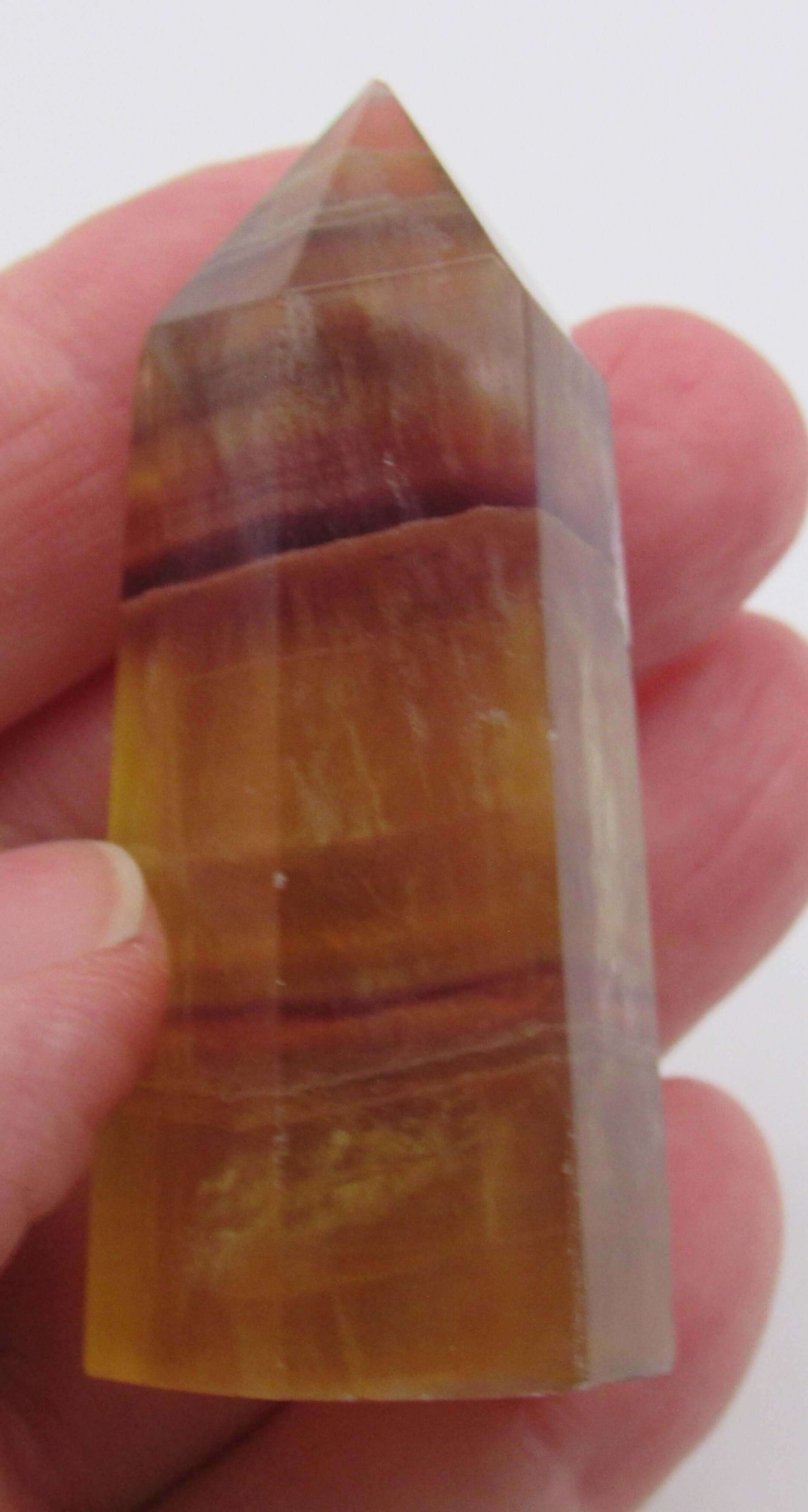 Golden Yellow Fluorite Obelisk - The Genius Stone