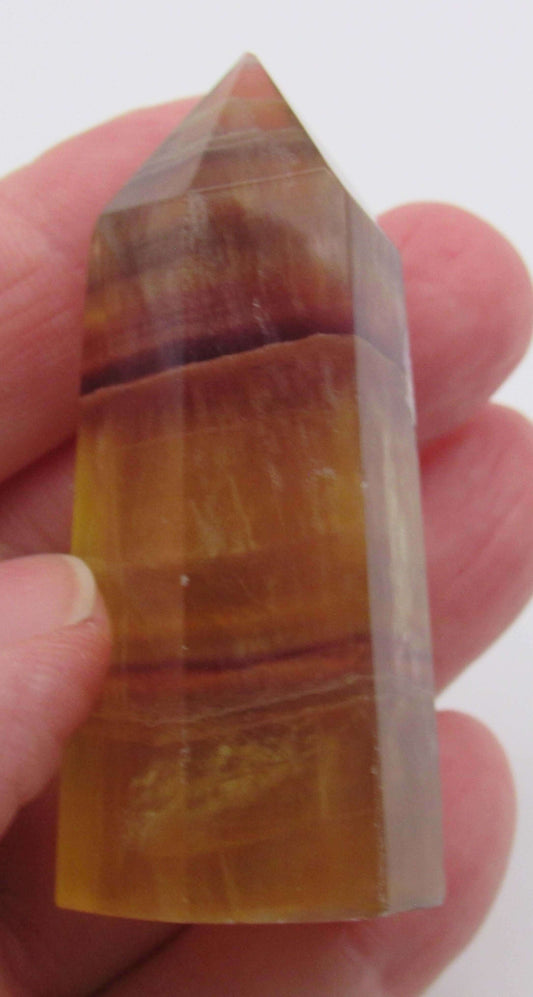 Golden Yellow Fluorite Obelisk - The Genius Stone