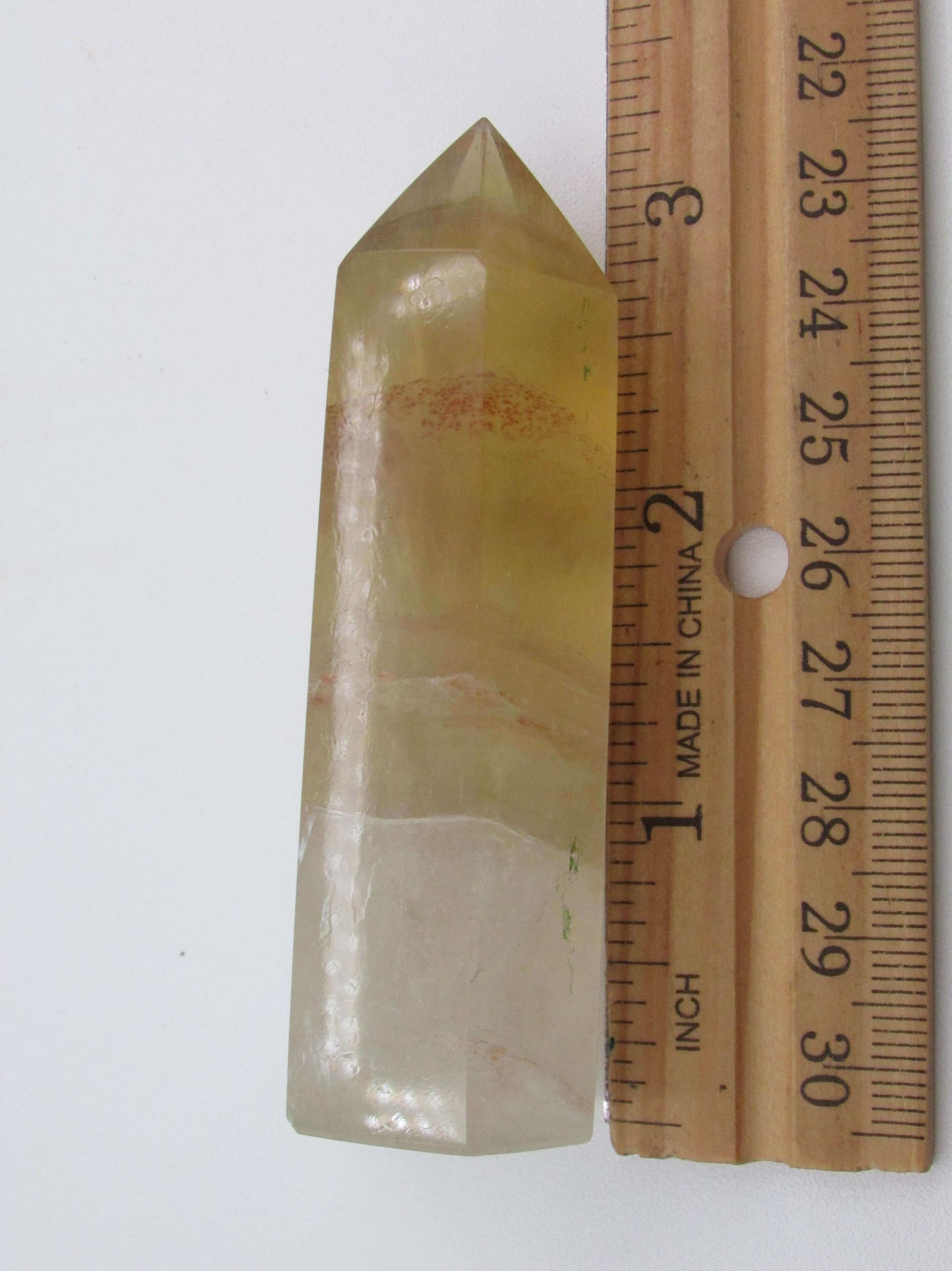 Golden Yellow Fluorite Obelisk - The Genius Stone