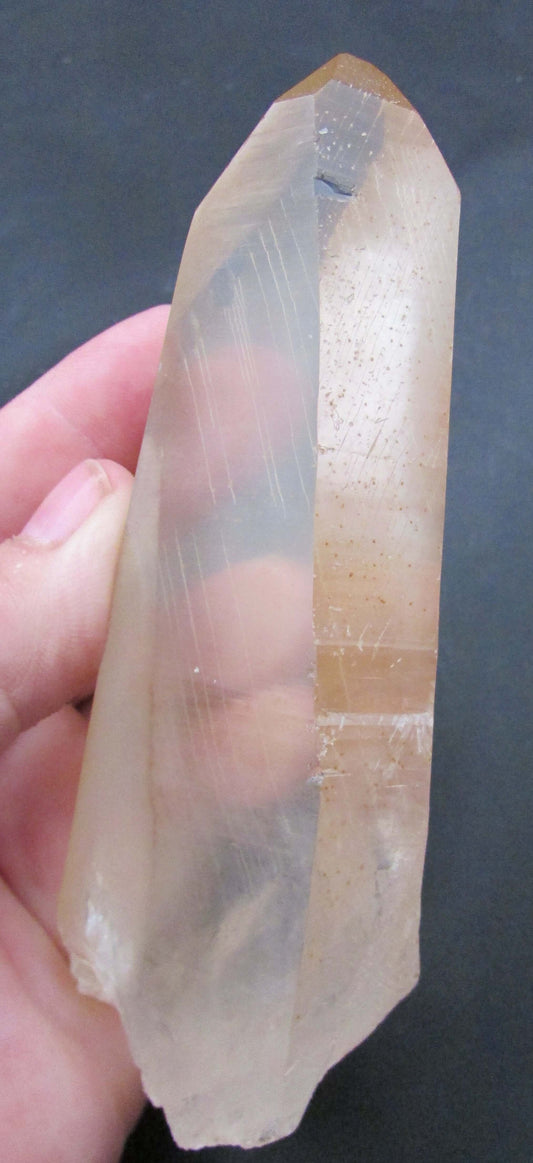 Golden Citrine Window Generator Lemurian Quartz Crystal