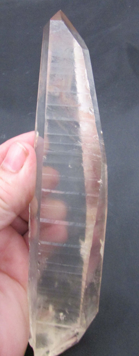 Smoky Window Generator Lemurian Quartz Crystal