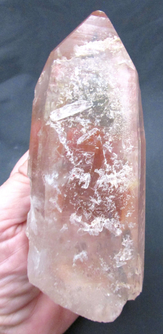 Pink Isis Phantom Channeler Starbrary Lemurian Quartz Crystal