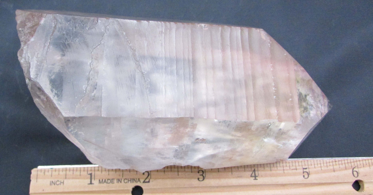 Pink Isis Phantom Channeler Starbrary Lemurian Quartz Crystal