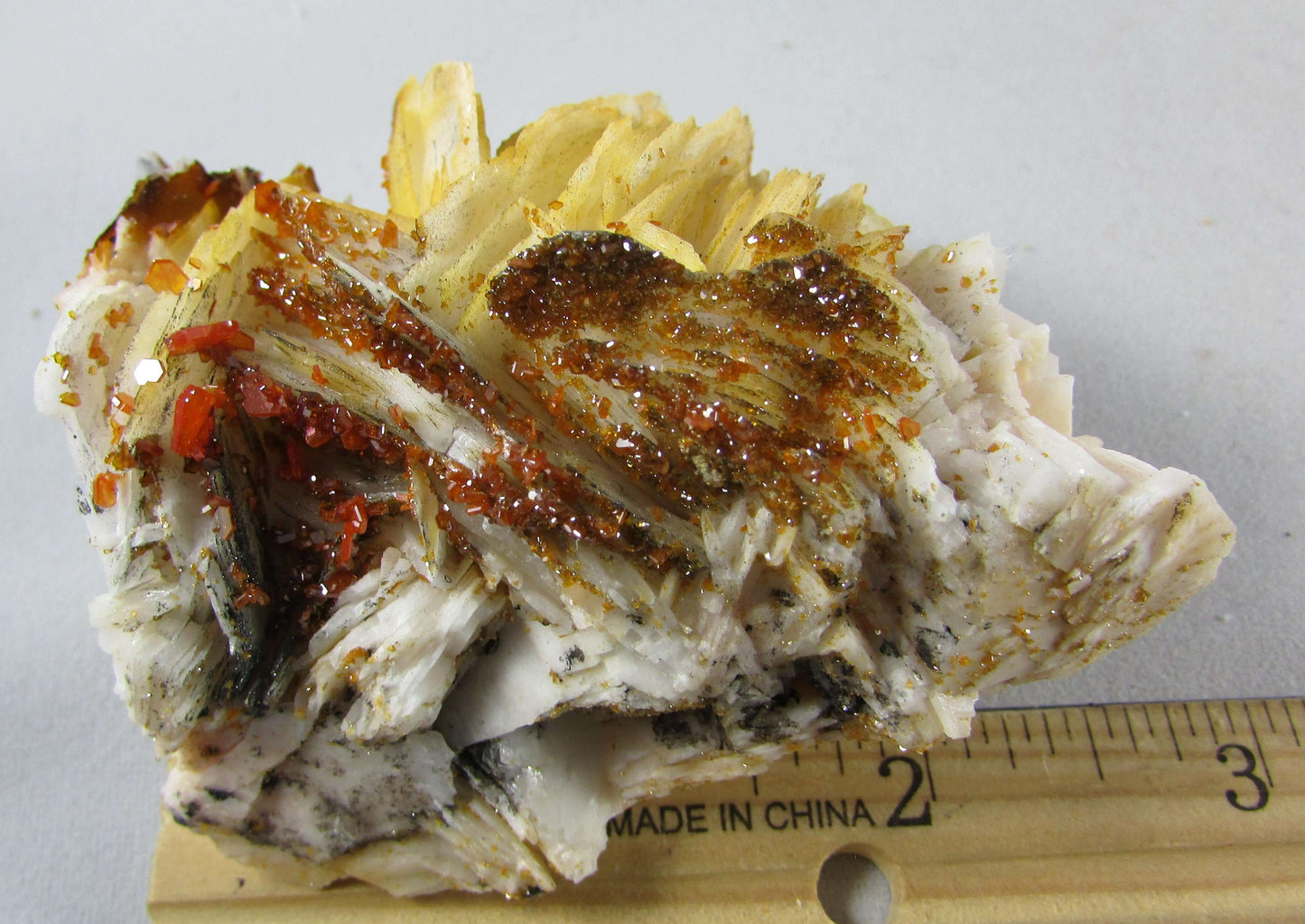 Vanadinite on Barite Matrix - Accomplishment & Astral Travel