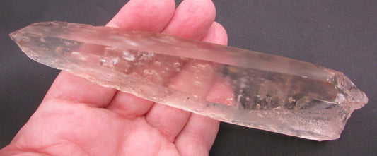 Clear Rainbow Starbrary Window Lemurian Quartz Crystal with Crater Glyphs - Higher Guidance & Healing