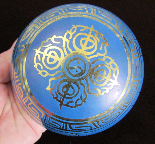 Blue Harmony Gift Set: Singing Bowl, Blue Calcite, Archangel Bracelet