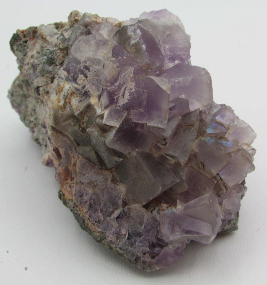 Natural Raw Cubic Purple Fluorite China Specimen