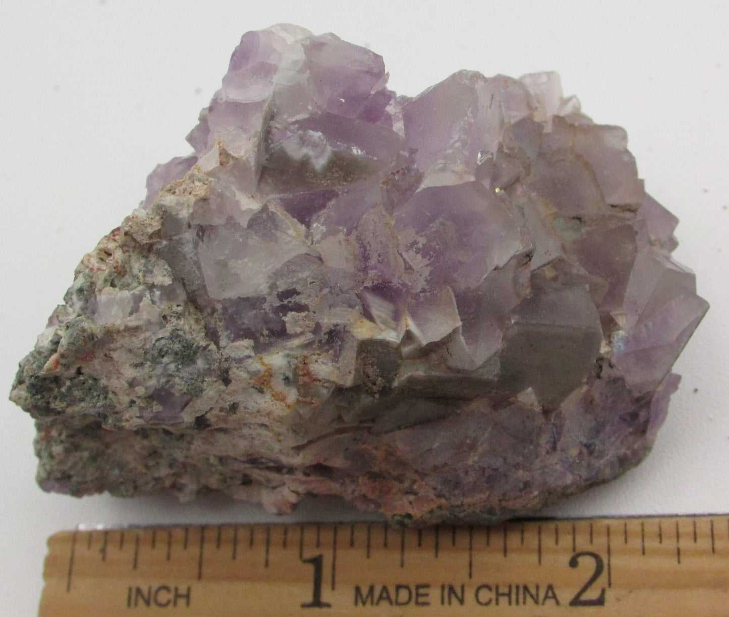 Natural Raw Cubic Purple Fluorite China Specimen