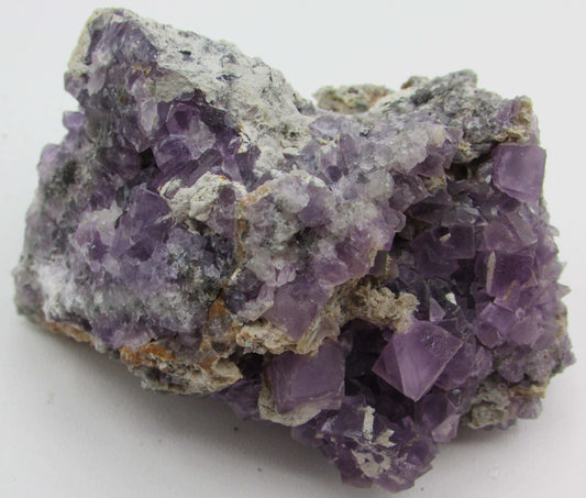 Natural Raw Cubic Purple Fluorite China Specimen