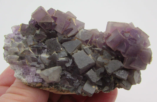Natural Raw Cubic Purple Fluorite China Specimen