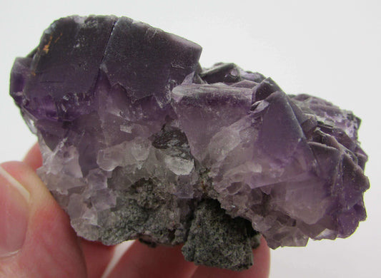 Natural Raw Cubic Purple Fluorite China Specimen