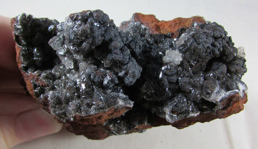 black calcite, fluorite crystal clusters, raw mexico crystal