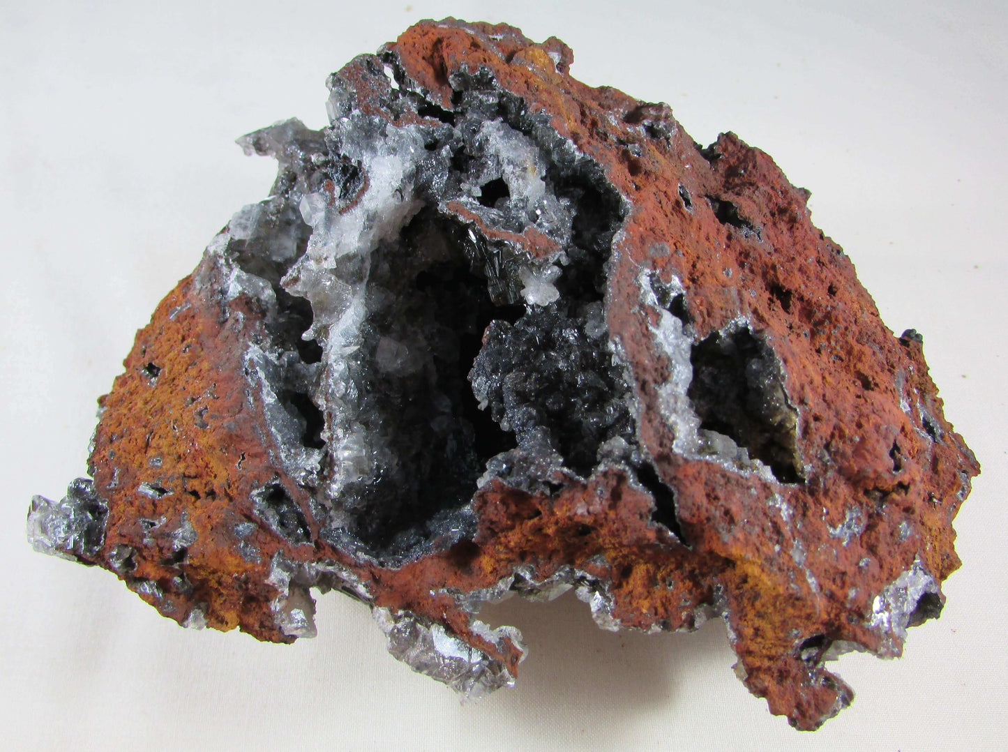 black calcite, fluorite crystal clusters, raw mexico crystal