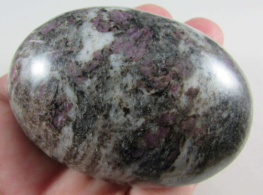 natural ruby spinel crystal palmstone, afganistan