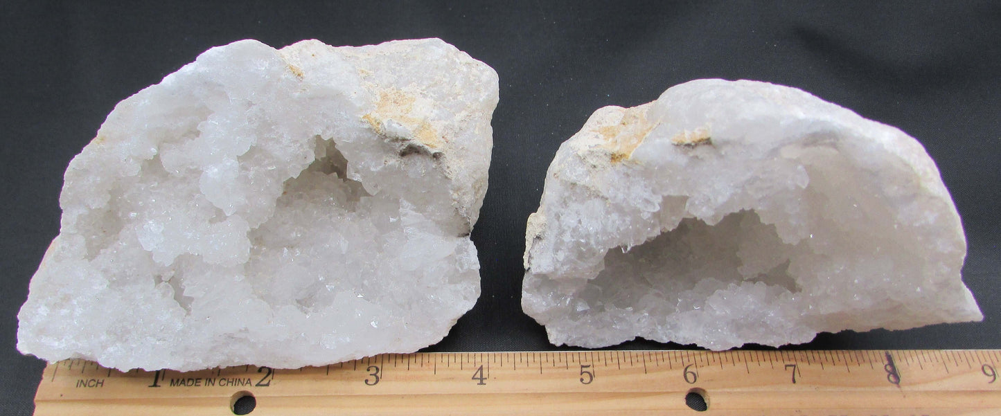 Snow Quartz Geode - Stone of Duality & Inner Beauty