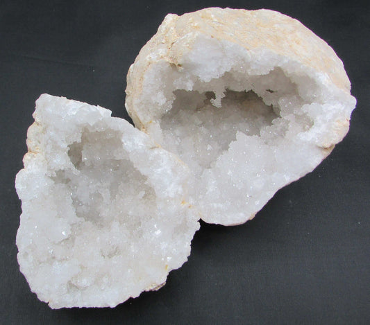 Moroccan Snow White Quartz Druzy Geode ethically sourced from morocco whole geode
