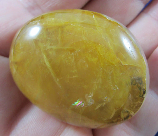 Golden Healer Palmstone - Stone of Positive Transformation