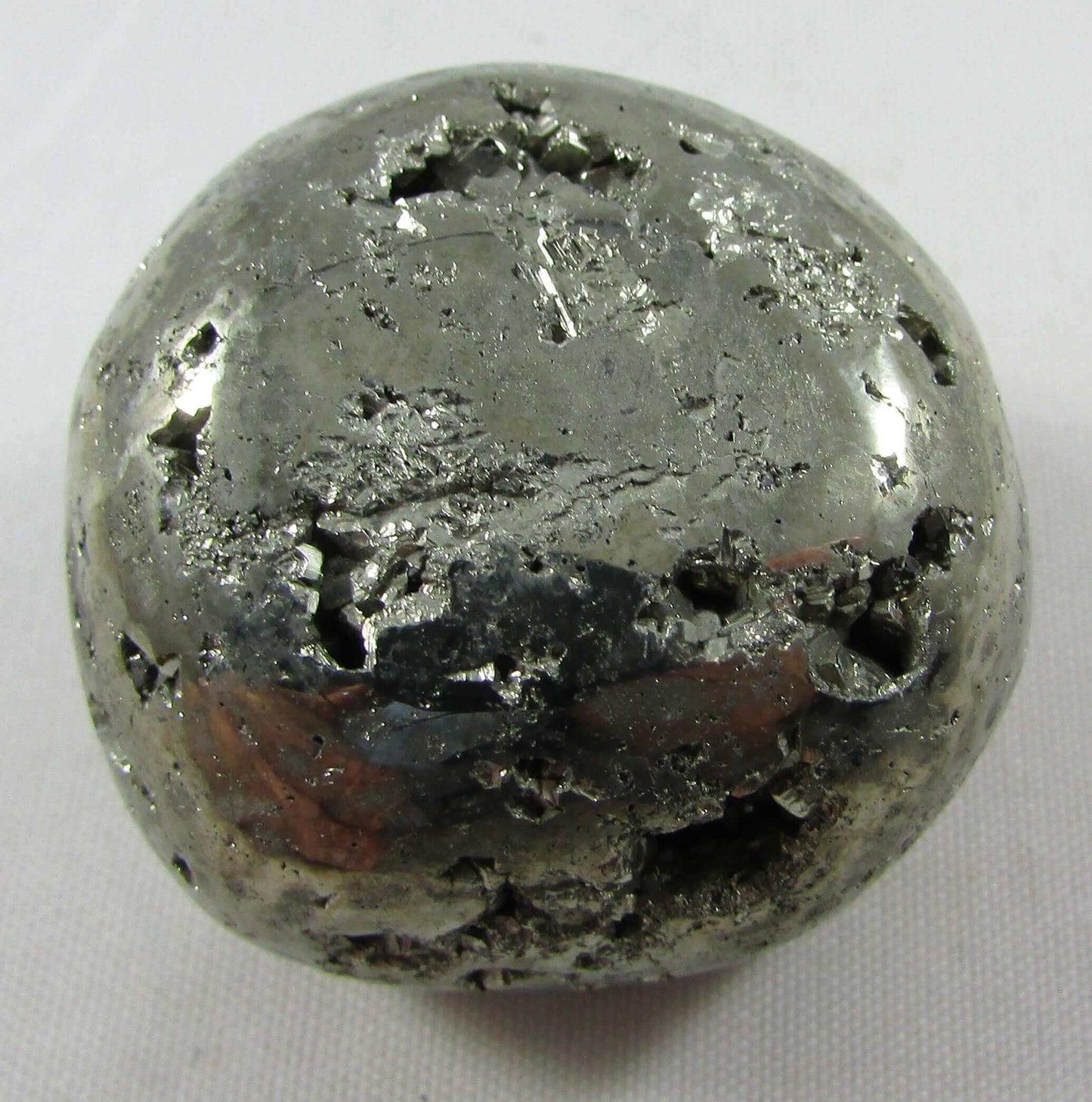 Natural Polished Pyrite Nugget Stone, Ethically Sourced from the US