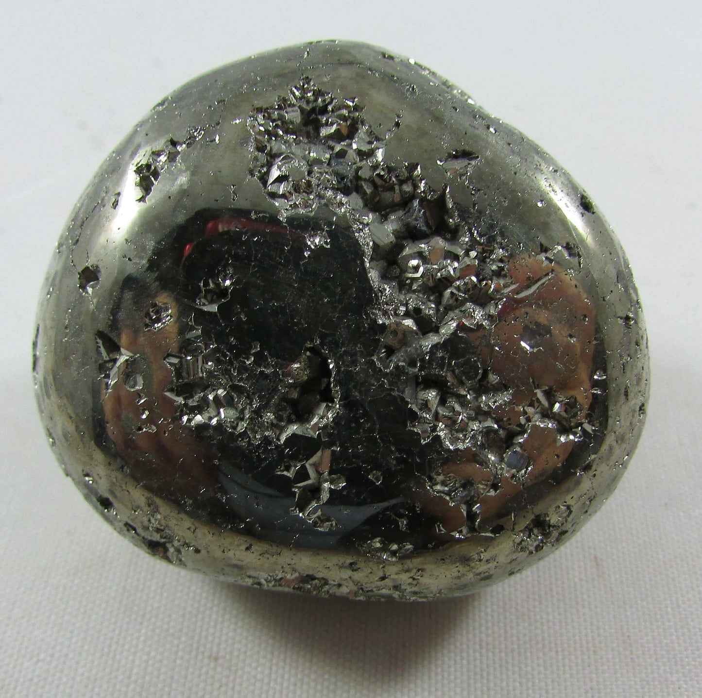 Natural Polished Pyrite Nugget Stone, Ethically Sourced from the US