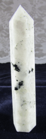 rainbow moonstone crystal pillar, crystal wand, obelisk
