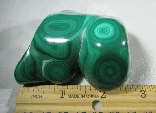 genuine malachite crystal palmstone, congo mineral
