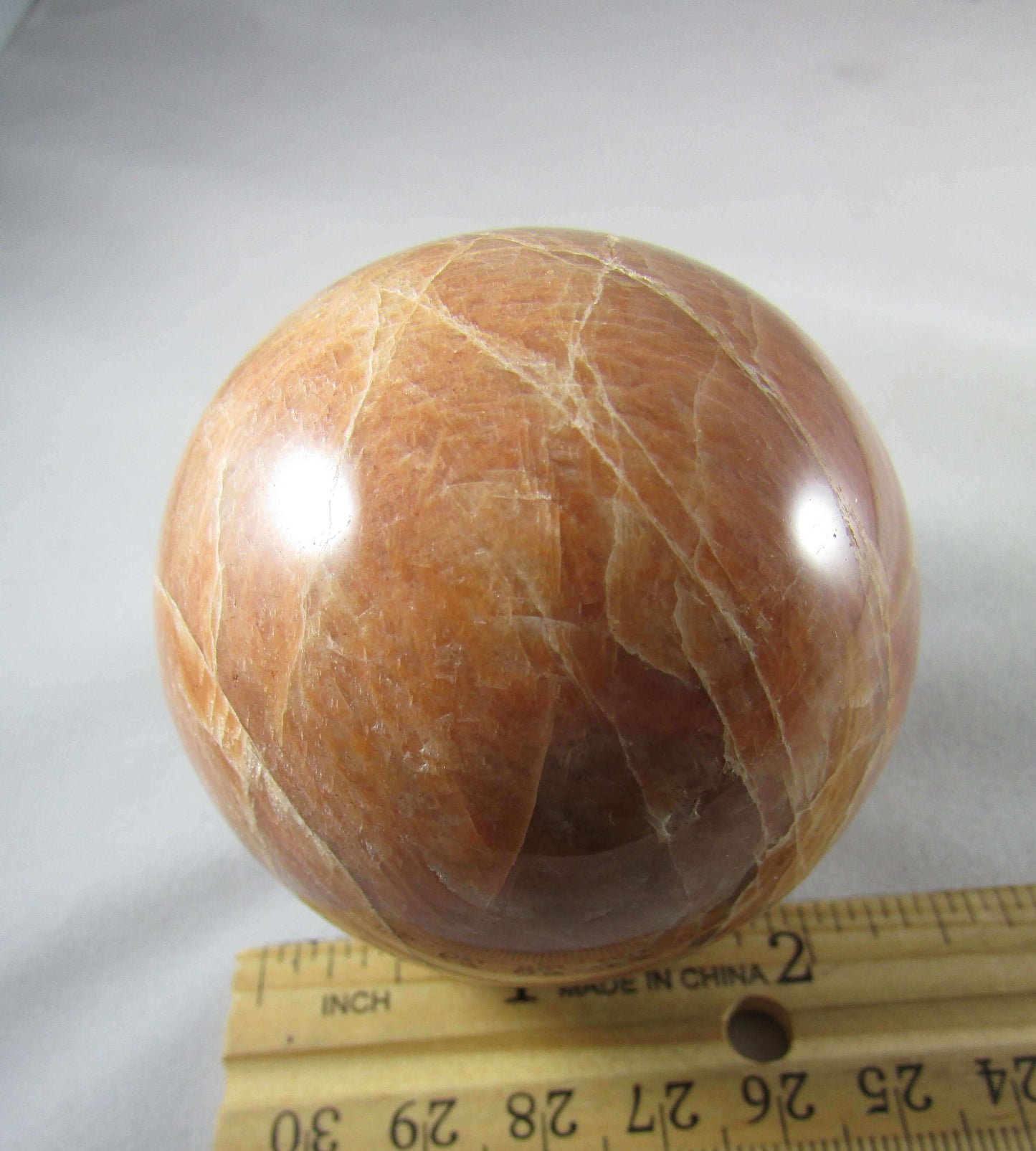 black moonstone crystal sphere, crystal ball, madagascar