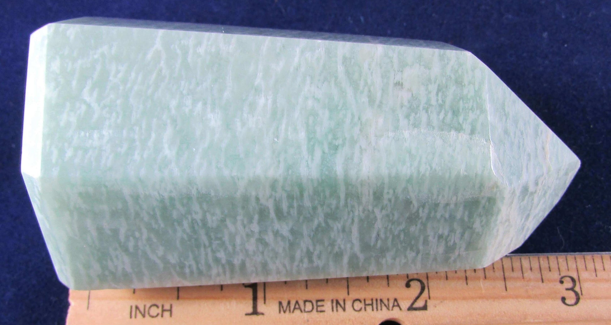natural amazonite crystal obelisk madagascar