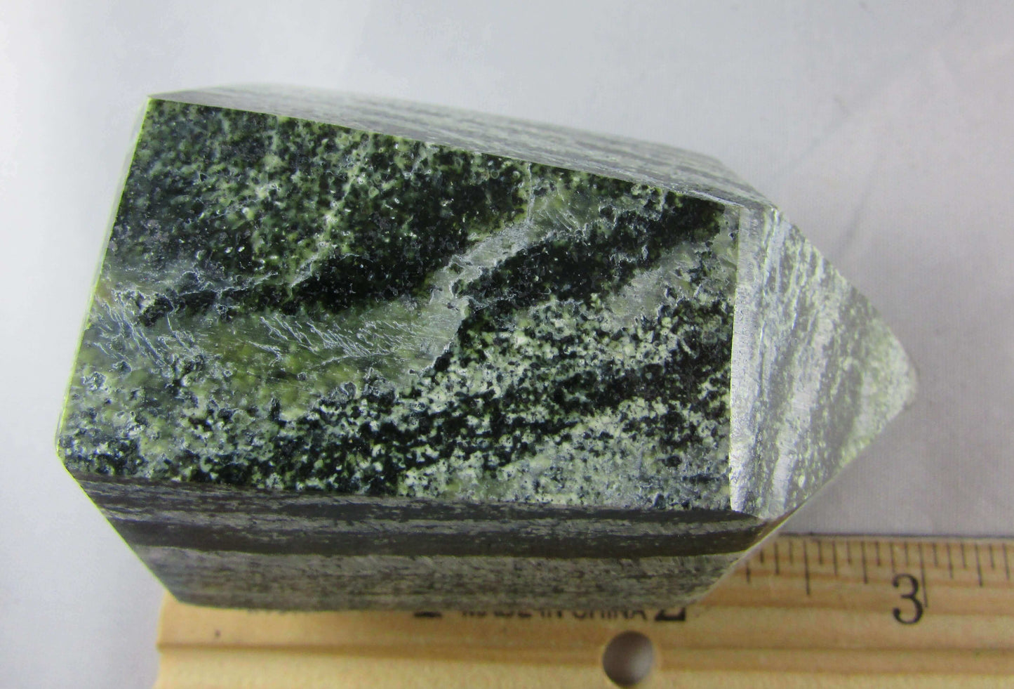 green zebra jasper polished obelisk, ethically sourced