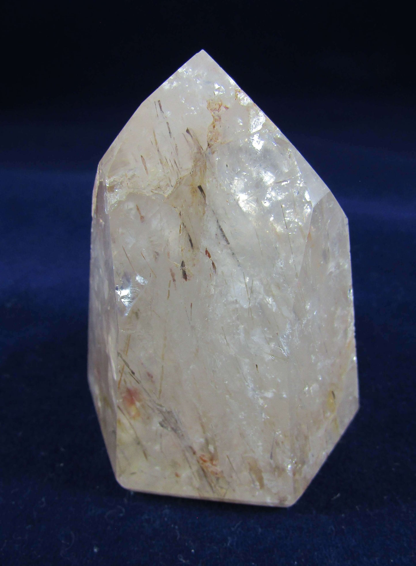 Rutile Quartz obelisk, Rutilated Quartz brazil crystal
