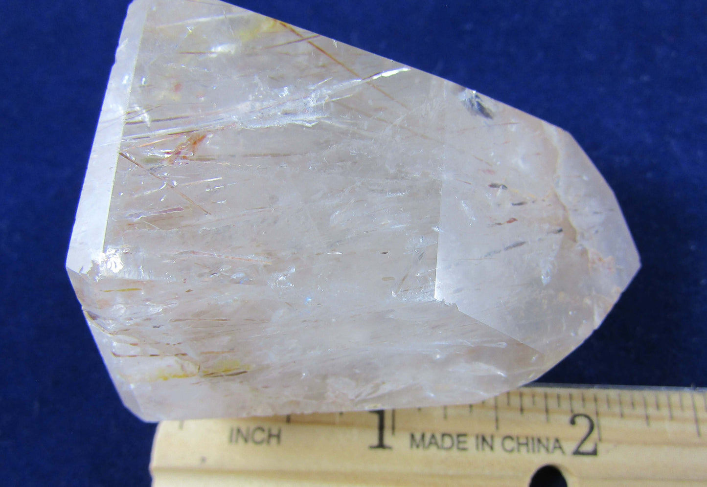 Rutile Quartz obelisk, Rutilated Quartz brazil crystal