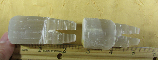 selenite tower set, crystal grids, morocco mineral