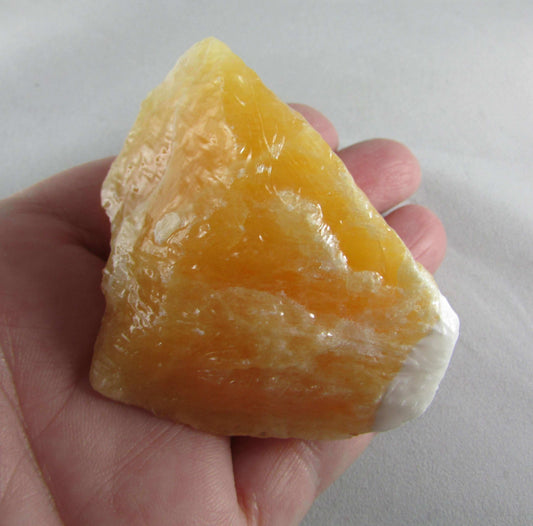 orange calcite, rough unpolished natural orange caclite