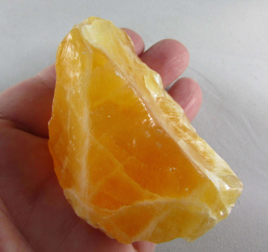 orange calcite, rough unpolished natural orange caclite