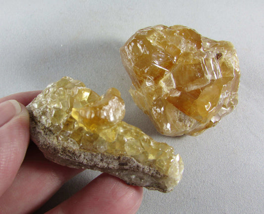 honey calcite, rough unpolished natural honey caclite