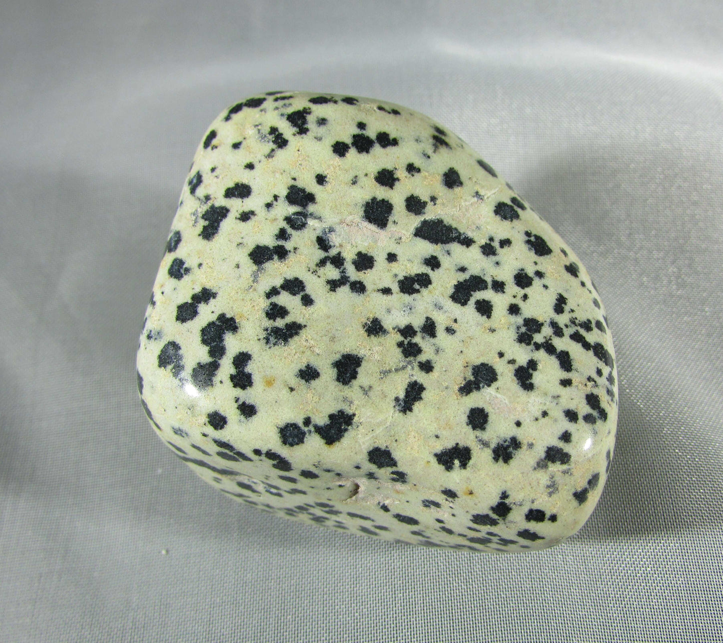 dalmatian jasper, natural crystal palmstone, touchstone