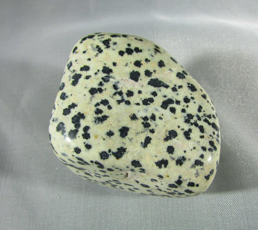 dalmatian jasper, natural crystal palmstone, touchstone