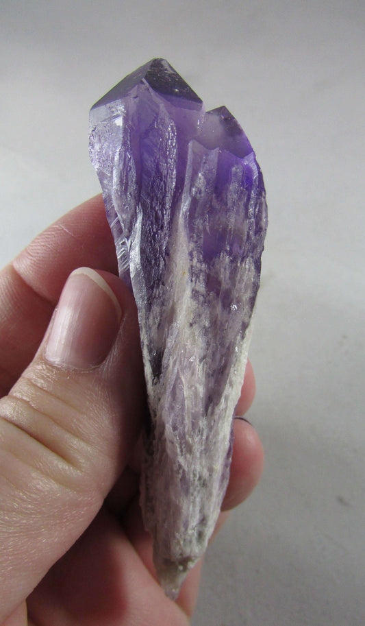 bahia amethyst crystal, natural unpolished brazil quartz