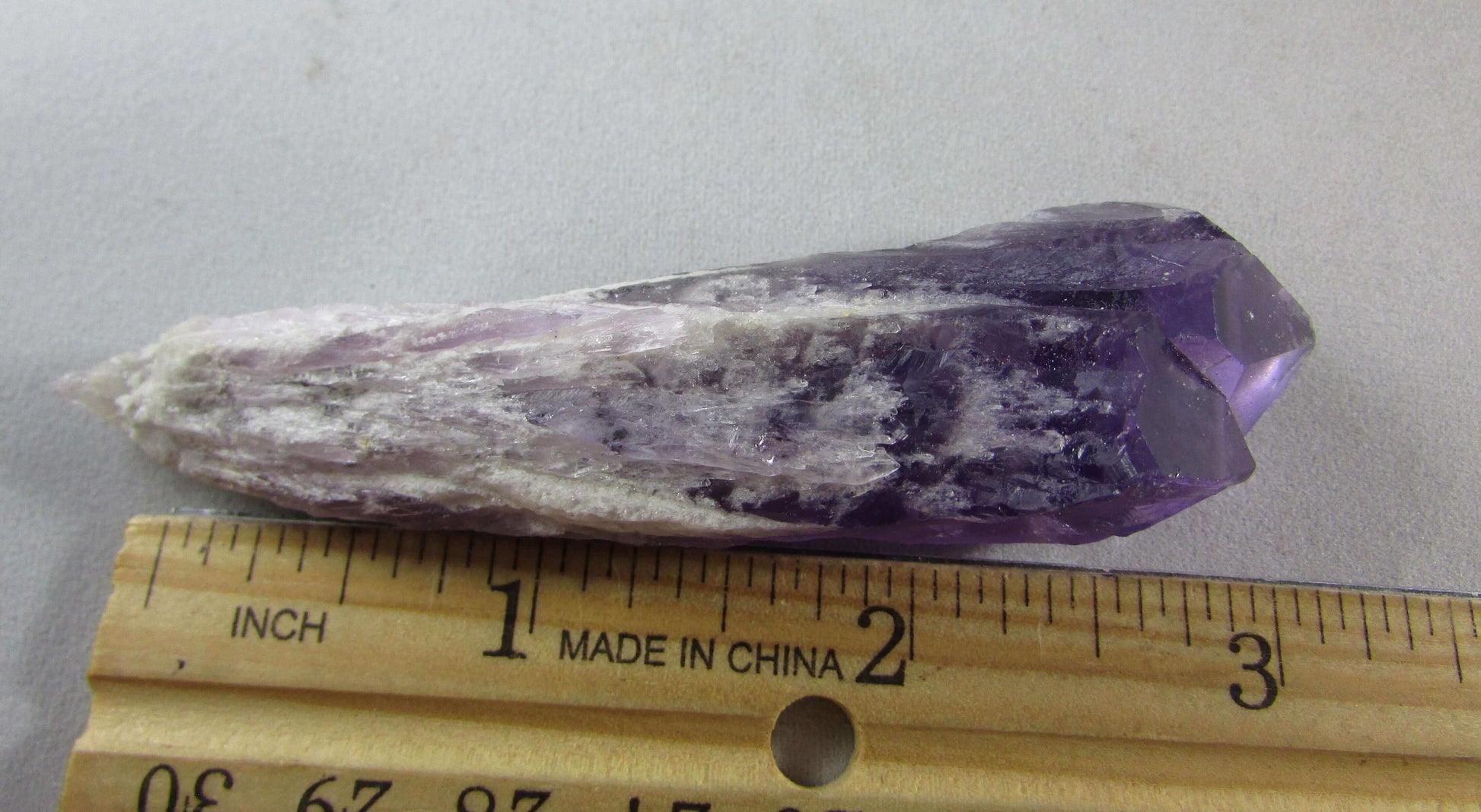 bahia amethyst crystal, natural unpolished brazil quartz